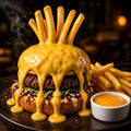 Cheese Volcano Burger